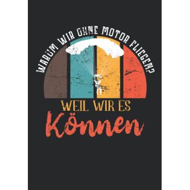 Imagem de Notizbuch A5 kariert mit Softcover Design: Fallschirmspringer Skydiver Skydiving ohne Motor fliegen: 120 karierte DIN A5 Seiten