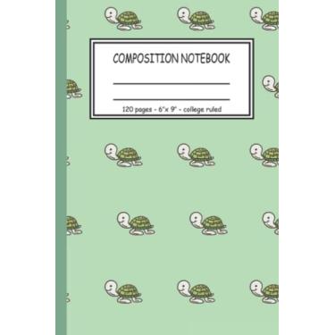 Imagem de Sea turtle notebook: 120 pages college ruled 6x9 in, a5 - to plan, organize and make notes: Get your 6x9 sea turtle book with many options. it is a ... for all water turtle fans and tortoises fans.