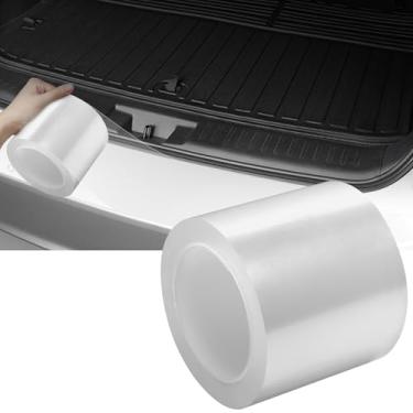 Imagem de DGSL Protetores de borda de porta de carro, protetor de peitoril de porta, película de envoltório de carro de fibra de carbono 5D 10 cm x 33 m, película de vinil automotivo anticolisão serve para a