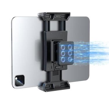 Imagem de OHLPRO Suporte magnético de parede para tablet para superfície de metal, suporte de parede magnético super potente para iPad, rotação de 360°, serve para telefone e tablet de 12.7 cm-33.0 cm, ótimo