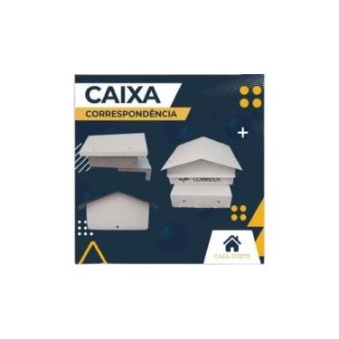 Imagem de Caixa Correio Branca Tradicional Cartas Suporte Cerca Branca - Fundiçã