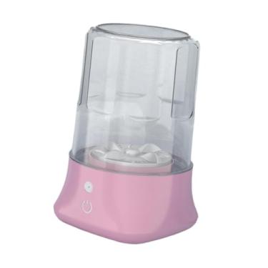 Imagem de IEUDNS Máquina de lavar roupa portátil, limpeza rápida, recarregável, leve, pequena, 1l, para apartamento, rv, dormitório, meias, roupa íntima, Rosa