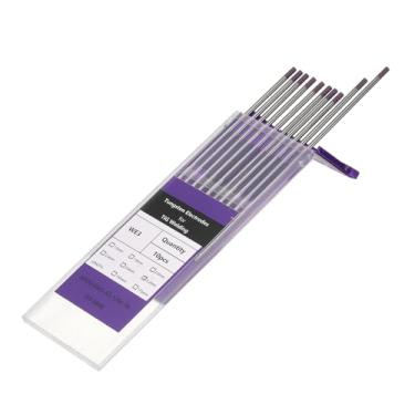 Imagem de HARFINGTON 10 eletrodos de tungstênio para soldagem TIG 1/20.3 cm x 17.8 cm misturados para soldagem de aço inoxidável, liga de alumínio e magnésio, fabricação de automóveis aeroespaciais, roxo