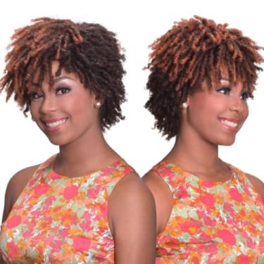 Imagem de Peruca Wig Curta Afro Tipo Dread Estilosa Fibra Orgânica - BBLESS