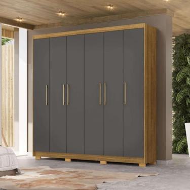 Imagem de Guarda Roupas PB 6 Portas 100% MDF Ideal Para Ambientes Pequenos - Vil