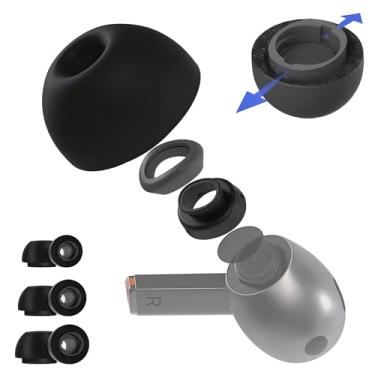 Imagem de Seltureone 3 Pares De Pontas Auriculares Para Samsung Galaxy Buds 3 Pro Com Orifício Para Redução De Ruído, Espuma De Memória Samsung Galaxy Buds Pro 3 Pontas Auriculares Antiderrapantes (P/M/G)
