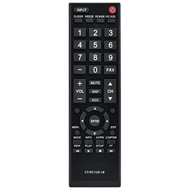 Imagem de XINFUTE Substituição CT-RC1US-18 compatível com controle remoto Toshiba TV 32L310U20 49L510U18 55L510U18