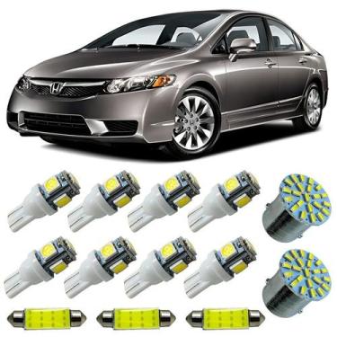 Imagem de Kit Led Interno Externo Honda Civic G8 LX LXS EXS SI 2007 A 2011