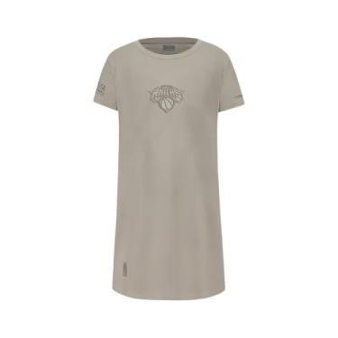 Imagem de Pro Standard Vestido camiseta de algodão neutro NBA para meninas grandes
