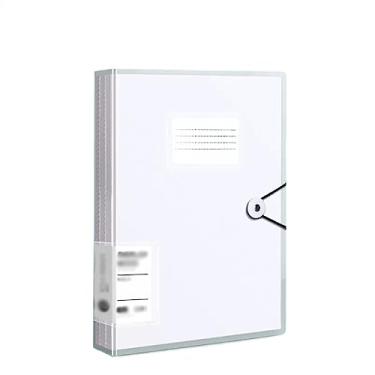 Imagem de Pastas de Arquivo Pasta de livro de dados A4 Pasta de arquivo de inserção transparente Pasta de classificação e organização de folhas soltas Pasta de armazenamento de arquivo de 60 páginas Organizador