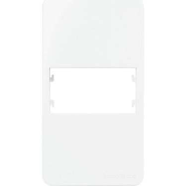 Imagem de Placa Para Condulete Margirius Sleek 3/4 Branca (1Modulo Horizontal) C