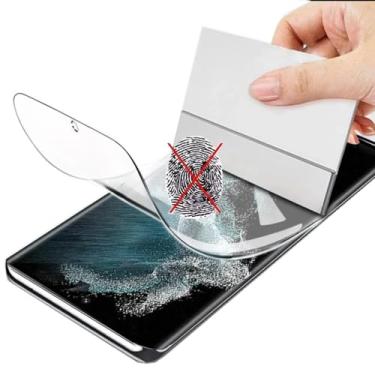 Imagem de Renwox 2 peças de película de hidrogel fosco anti-impressão digital para Samsung Galaxy S22 5G 6,1 polegadas, protetor de tela de TPU macio antireflexo, à prova de explosão, desbloqueio de impressão