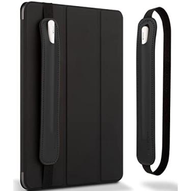 Imagem de Goospery Porta-lápis compatível com Apple Pencil (1ª e 2ª geração) capa de couro PU bolsa acessórios de bolso elástico para iPad 8ª 7ª Mini 5ª/notebook/tablets – Preto