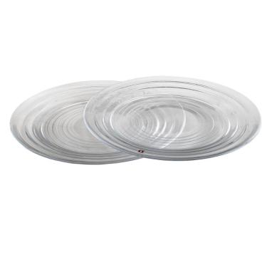 Imagem de Jogo 2 Pratos Transparente Em Vidro 28cm Aino Aalto Iittala