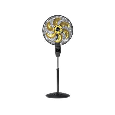 Imagem de Ventilador De Coluna Mallory Chronos 40Cm Preto E Dourado