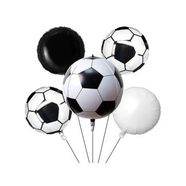 Imagem de Kit Buquê Balões Bola De Futebol - 5 Unidades