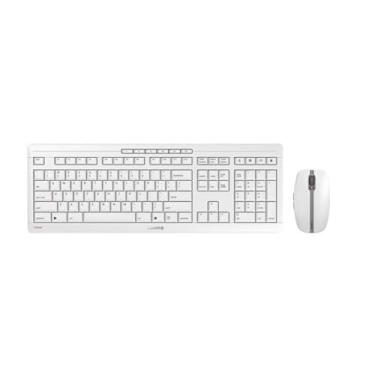 Imagem de CHERRY Conjunto de teclado e mouse sem fio Stream Desktop Recharge (branco)