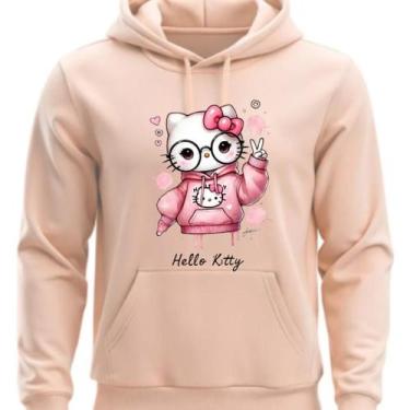 Imagem de Moletom Flanelado com capuz Hello Kitty - Hs, Bege, G