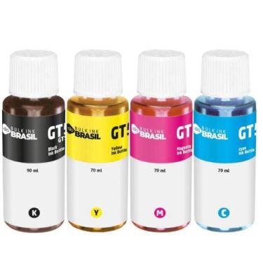 Imagem de kit 4 Refil de Tintas GT53/GT51 GT52 Compatível para impressora HP Ser