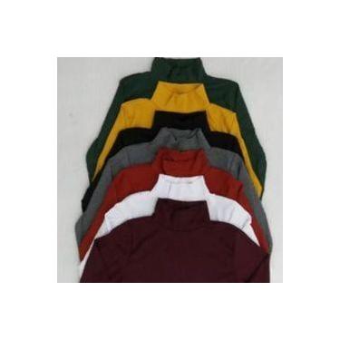 Imagem de Blusa manga longa gola alta malha canelada feminino - Filó Modas, m, B