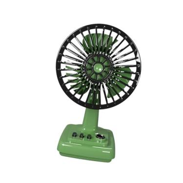 Imagem de Generic Ventilador de mesa pequeno, refrigeração de ar, design, ventilador pessoal portátil de 3 velocidades para cozinha, dormitório, carro, quarto, Verde