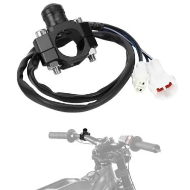 Imagem de IUVWISN Interruptor de farol liga/desliga com botão de montagem para bicicleta suja elétrica Sur Ron Surron LBX Light Bee X preta