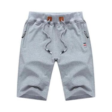 Imagem de Shorts de Verão Masculino Casual - Bermuda de Algodão Preto, BR-M, Cin