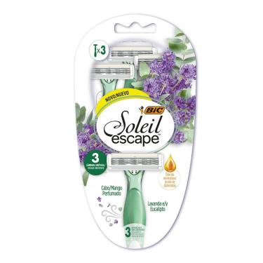 Imagem de Aparelho De Depilar Bic Soleil Escape Lavanda 1 Unidade + 3 Carga