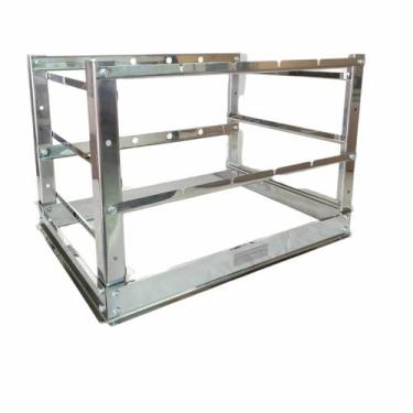 Imagem de Suporte Bancada Manual 50x51,5cm Churrasqueira Aço Inox - Pantheon Ino