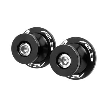 Imagem de jininshengxindianzi Compatible With R3 R7 R25 1999-2022 YZF-R3 YZF-R25 YZF-R7 CNC Swingarm Spools Sliders Stand Screws M6 Bolts Motorcycle Accessories(R3 Black)