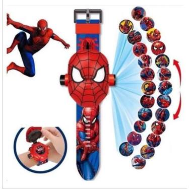 Imagem de Brinquedo Relogio Infantil Projetor Homem Aranha 24 Imagens 3d Luz - S