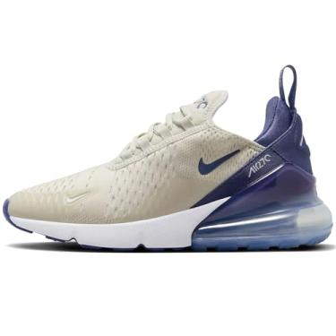 Imagem de Nike Tênis feminino Air Max 270, Osso claro/branco/prata metálico/azul difuso, 34