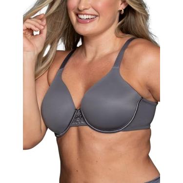 Imagem de Vanity Fair Sutiã feminino completo de beleza nas costas, tecido elástico em 4 vias, bojos levemente forrados até H, Aro - Steele, 38D