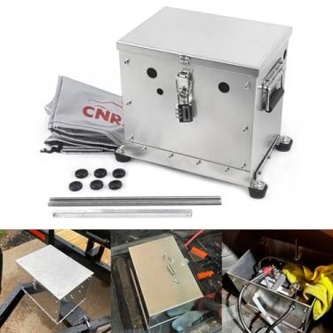 Imagem de CNRAQR Caixa de bateria de alumínio Kit de realocação universal RV/Trailer Caixa de bateria externa com tampa à prova d'água (Grupo 24)