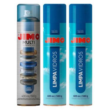 Imagem de Kit Jimo 1 Limpa Multi Superfícies 2 Limpa Vidros Limpa Box