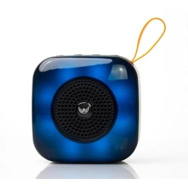 Imagem de Caixa de Som Bluetooth Portátil, À Prova D'água, Recarregável, Azul