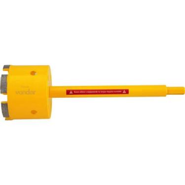 Imagem de Serra copo diamantada 70mm com haste para alvenaria - Vonder