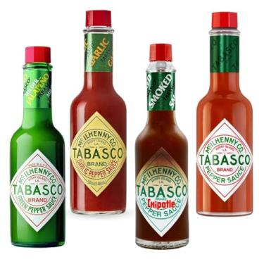 Imagem de Kit 4 Molhos Pimenta Tabasco Sabores 60 Ml Chili