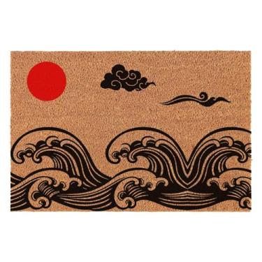 Imagem de XLQHYH Tapete engraçado Welcome para decoração de varanda e pátio para o caminho de entrada, tapete personalizado ao ar livre com capacho de coco resistente antiderrapante para uso externo 60 x 40 cm