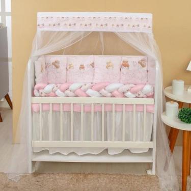 Imagem de Kit Mini Berço 13 peças para Bebê Menina Bailarina - AVM Enxovais