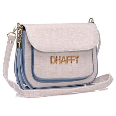 Imagem de Bolsa Feminina Palha Com Bolso Externo Dhaffy - P CINTRA, Azul