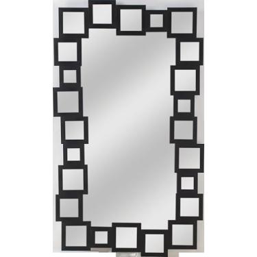 Imagem de Espelho Pavia 71x123cm Preto Quarto Sala Banheiro