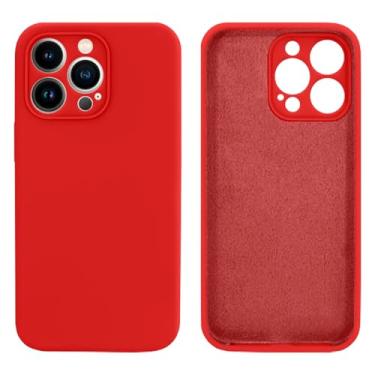 Imagem de Capinha Compativel com iPhone 13 Pro Max Com Proteção de Câmera em Silicone com Interior Aveludado