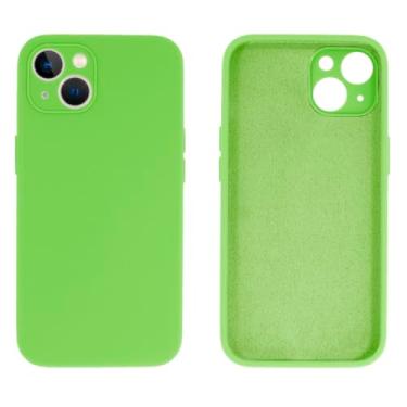 Imagem de Capinha Celular para iPhone 14 Plus Com Proteção de Câmera em Silicone com Interior Aveludado