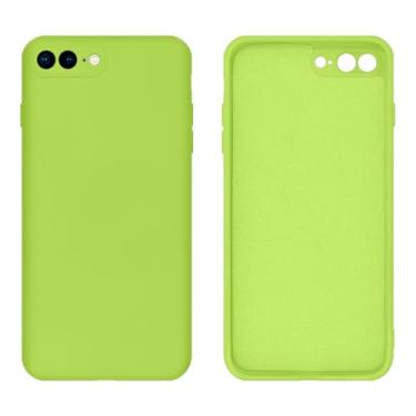 Imagem de Capinha Compativel com iPhone 7 Plus / 8 Plus Silicone Aveludado com Proteção de Câmera