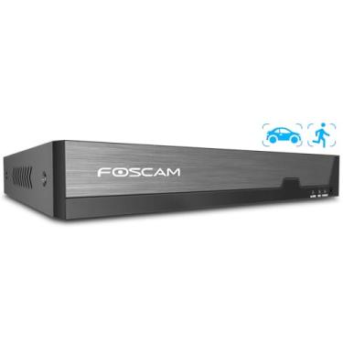 Imagem de FOSCAM Gravador de vídeo em rede 3K 5MP 8CH PoE para sistema de câmera de segurança doméstica, funciona com câmeras IP ONVIF 8MP (3CH)/5MP/4MP com detecção de inteligência artificial/veículo, acesso