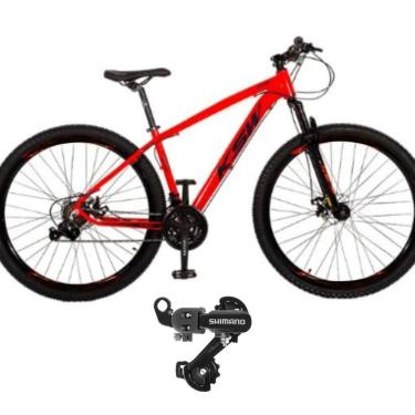 Imagem de Bicicleta Ksw Xlt Aro 29 24v Index Mtb Quadro AluM Suspensão 80mm Cambio Shimano-Unissex
