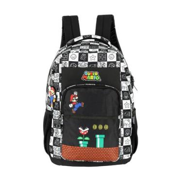 Imagem de Mochila Escolar Costas Juvenil Super Mario MS47561 - Maxlog, UN