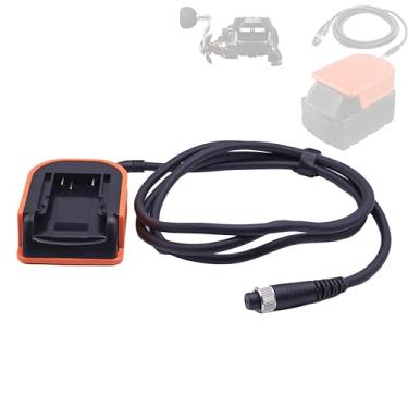 Imagem de aeobdai Conversor de energia compatível com baterias Dewalt 20V 60V adaptador de bateria com carretel de pesca elétrico cabo de alimentação 2 m compatível com molinete de pesca elétrico Daiwa/Shimano
