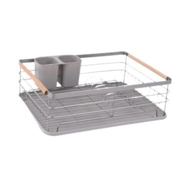 Imagem de Fenteer Escorredor de pratos, escorredor de louças, organizador de de cozinha, prateleira de pia com para buffet de restaurante, organização
